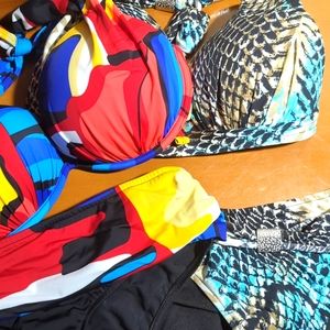 Venus swimsuits women's bikini - two sets and black top